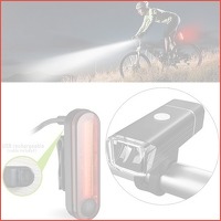 LED oplaadbare fiets verlichting set