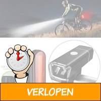 LED oplaadbare fiets verlichting set