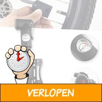 ABS mini fietspomp met drukmeter