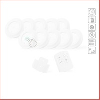 10-pack draadloze LED-spots met 2 afstan..