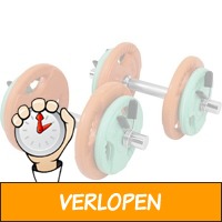 Dumbellset 20 kg Gripper Gietijzer (Rubber Coating, Vee..