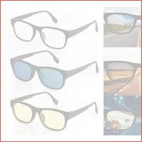 3-in-1 Wayfarer zonnebril