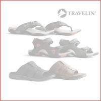 Comfortabele Travelin slippers en sandal..