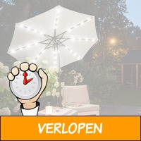 Sfeervolle Solar LED parasol