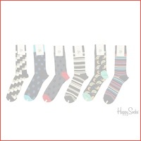 Veiling: 6 paar Happy Socks