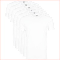 6 x witte T-shirts