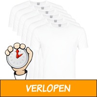 6 x witte T-shirts