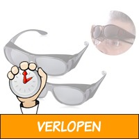 1+1 Gratis: Overzetzonnebrillen met 100% UV-protectie (..