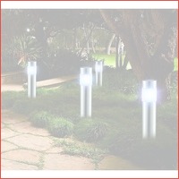 Set van 4 Solar LED Tuinlampen in XL-for..