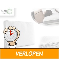 Sleepmed Memory foam kussen met 3D ventilatieband-Delux..