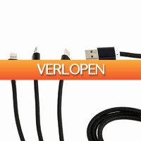 GroupActie.nl: 3-in-1 USB laadkabel