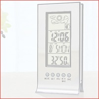 Digitale LCD klok met hygrometer en ther..