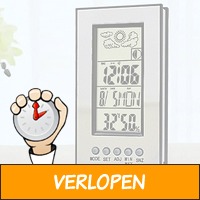 Digitale LCD klok met hygrometer en thermometer