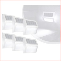 6-pack Solar LED-muurlampen