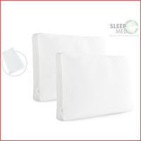 2 x SleepMed memory foam kussen