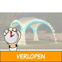 Tuintent met LED verlichting