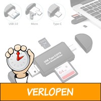 Card reader voor diverse media