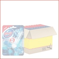 9 x Glorix toiletblok Power 5 Ocean