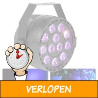 MAX Blacklight PartyPar met 12x 1W UV LED's en DMX