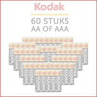 60-Stuks Kodak Xtralife Alkaline AA / AA..