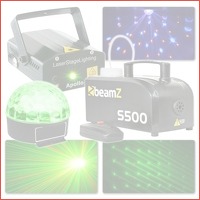 Beamz licht en laser disco set