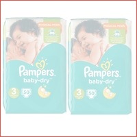 100-pack Pampers Baby Dry maat 3 luiers