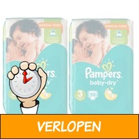 100-pack Pampers Baby Dry maat 3 luiers