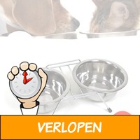 Pet Joy voer en drinkbakken RVS