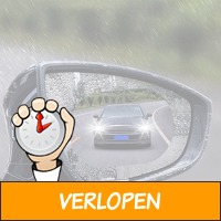 Regenbestendige spiegelsticker voor auto