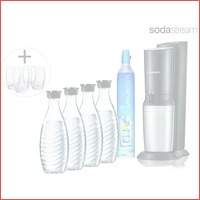 Sodastream Crystal met 4 karaffen en 4 g..