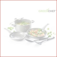 3 x Greenchef Softgrip pan