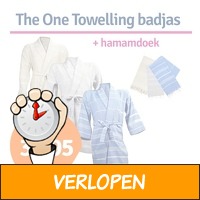 The One Towelling hamam badjas + handdoek
