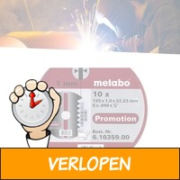 10 x Metabo doorslijpschijven