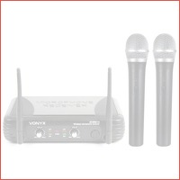 Vonyx draadloze VHF microfoon set 2-kana..