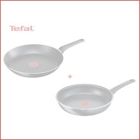 2 Tefal koekenpannen 24 en 26 cm