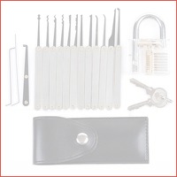 Transparante lockpicking oefen tools