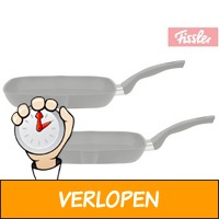 2 x Fissler vierkante grillpan