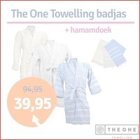 The One Towelling hamam badjas + handdoe..