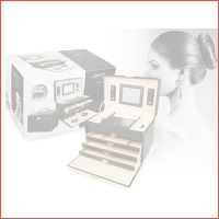 Luxe Sieradenbox met Spiegel - 8 Compart..