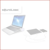 Soundlogic Laptop/Tablet houder met 2 US..