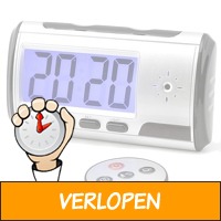 Spy camera alarm klok HD