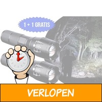 Militaire zaklamp 1 + 1 gratis