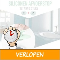 2 x siliconen afvoerstoppen