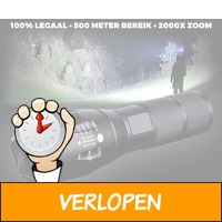 Militaire zaklamp met 500 meter bereik