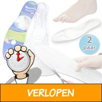 2 paar memory foam inlegzolen