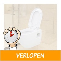 vidaXL wandtoilet keramiek