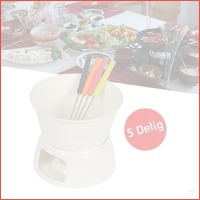 5-delige complete fondueset