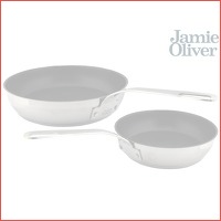 2 x Jamie Oliver RVS koekenpan