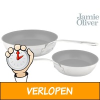 2 x Jamie Oliver RVS koekenpan