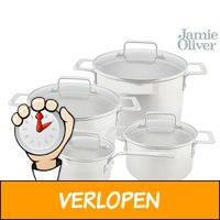 Jamie Oliver RVS pannenset met deksels